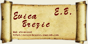 Evica Brezić vizit kartica
